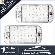 2x White Crystal caravan