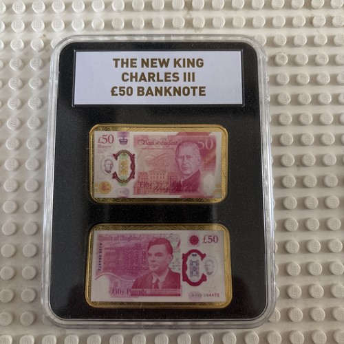 King charles iii banknote - £50,
