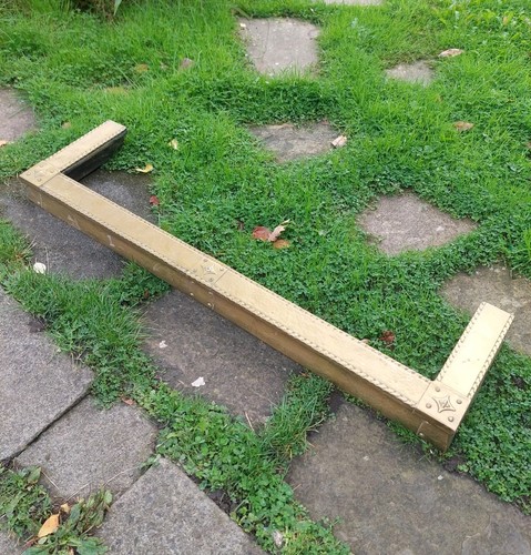 Antique brass fireplace - brass,