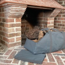 Set of 2 Canvas Log Carrier