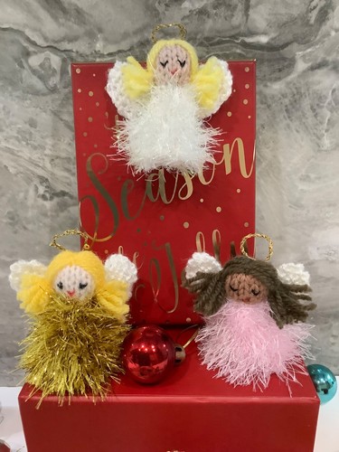 Knitting pattern tinsel - tinsel, angels