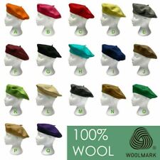 New 100% Wool Beret Hat French