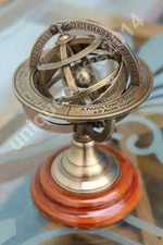Old style desk globe sphere in