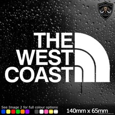THE WEST COAST Sticker Decal