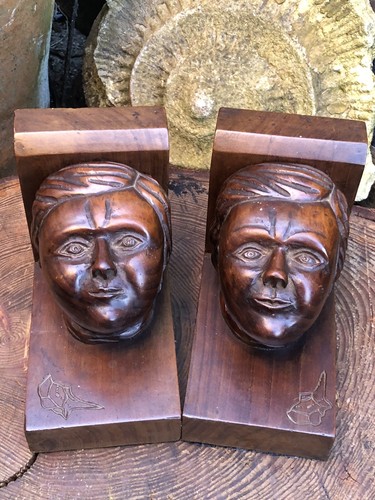 Bookends vintage art deco hand - vintage,