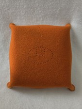 Authentic HERMES H Logo Vide Poche Accessory Felt Tray Orange 24cm
