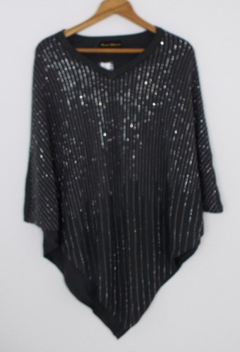 Frank usher poncho top grey - frank,