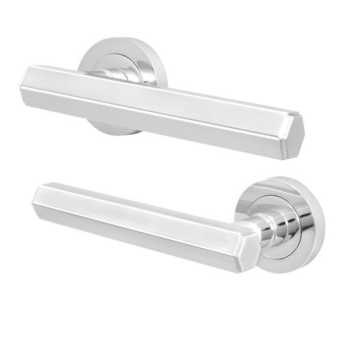 Chrome internal door handle - door,