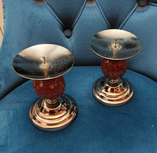 Set Of 2 Scarlet Red Mosaic