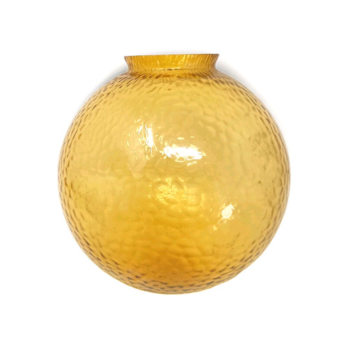 Vintage amber hammered glass - amber,