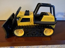 Vintage Tonka Yellow Black Steel Bulldozer 51054 a Dozer Lift Rubber Wheel VGC