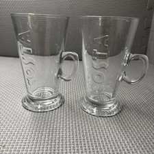 2 x Costa Coffee Latte Glasses