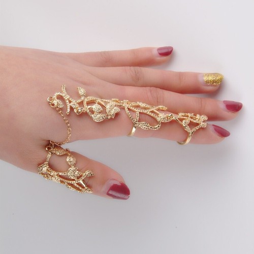 Indian finger gold ring - indian, hand