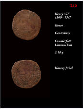 Henry VIII Tudor Hammered Groat - a contemporary non-regal - rare (F.LIM)
