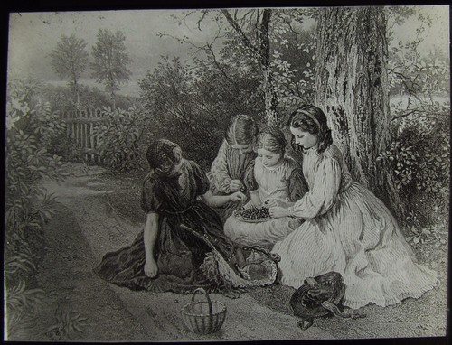 Glass magic lantern - magic, slide