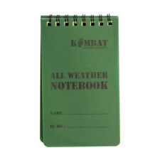 NEW KombatUK Mini All Weather Military Army Waterproof Notebook Notepad 50 Page