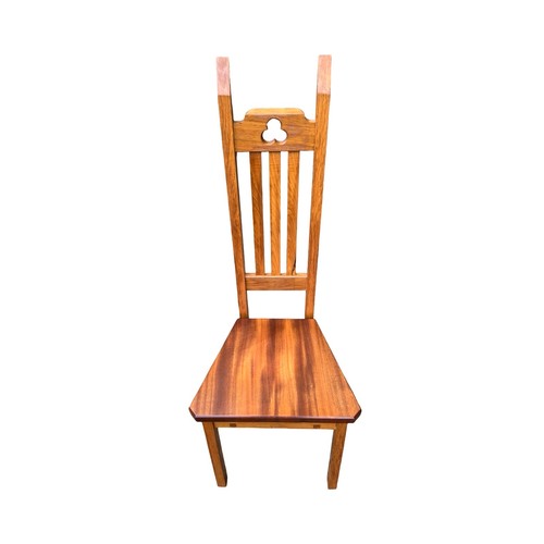 Contemporary high back oak - high,