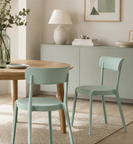 Green plastic bistro dining - green,