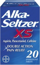 Pack of 2 Alka-Seltzer XS - Fast & Effective Relief - Effervescent Tablets - 40
