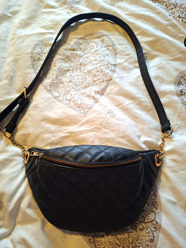 Primark black quilted faux - black,