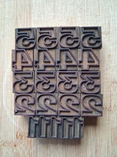 Vintage wooden letterpress - wooden,