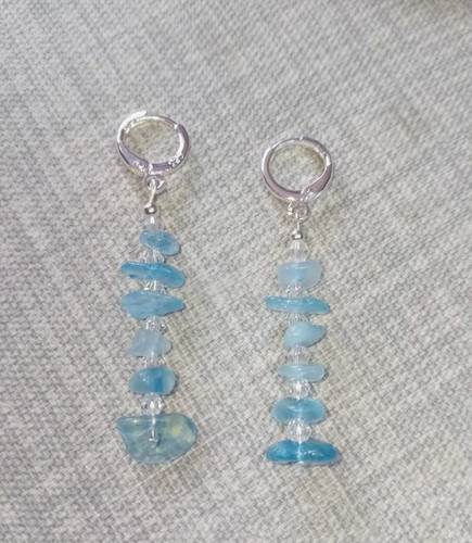 Genuine aquamarine crystal - , aquamarine/crystal