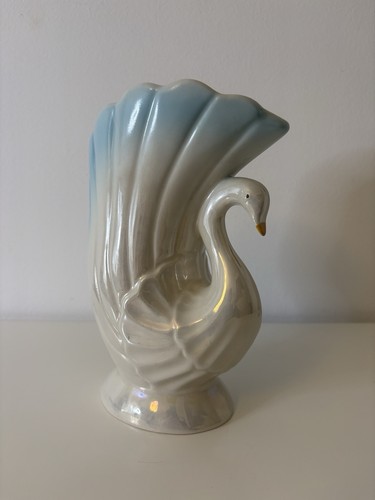 Vintage swan planter vase - planter,