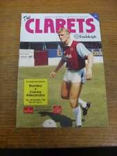 06/11/1990 Burnley v Crewe Alexandra [Leyland Daf Cup] (folded)