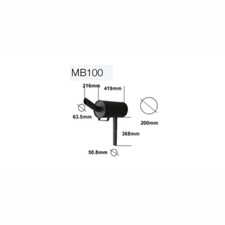 Exhaust Silencer Aluminised