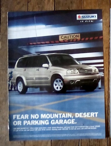 2001 2002 suzuki print ad - 2002, xl-7