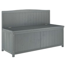 Wooden Garden Storage Bench