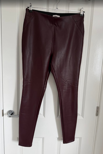 Woman burgundy faux leather - burgundy,