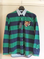 Ralph Lauren Preppy Polo Shirt  Rare Tiger Stripe youngla New all saints Rare L