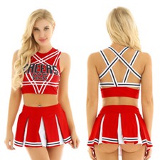Sexy Women Cheerleader Costume Uniform Cheerleading Fancy Dress Outfit Carnival