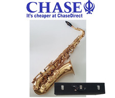 Saxophone Bb Tenor - Gold Finish Intermusic Sax & Hard Case - Full Outfit - 15__