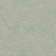 Rasch Canopy Leaves Sage Green Tropical Floral wallpaper 283180 Clearance