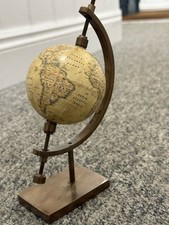 Brass Antique Style Globe World Map Nautical Handmade  Beautiful Home Or Office