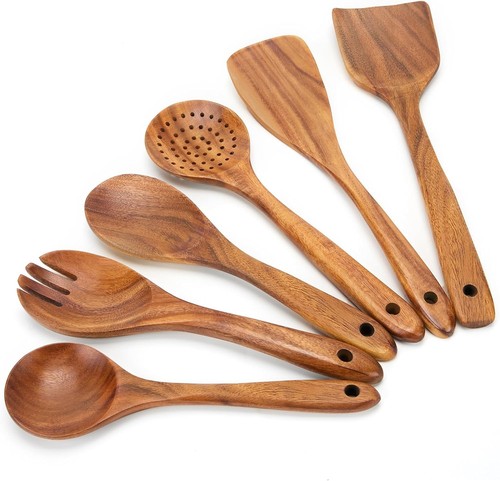 Pcs wooden utensils set - wooden,