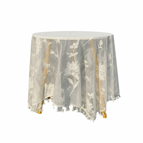 Round lace tablecloth tassel - lace,