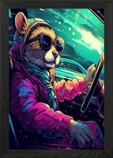 Speed weasel framed - wall, art