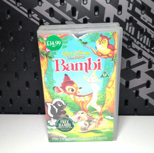 Bambi vhs video tape - tape, (walt