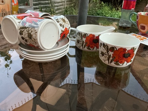 Vintage meakin tea cups - vintage,