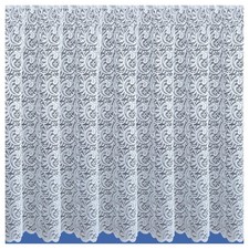 TRADITIONAL WHITE NET CURTAIN ALL SMALL SIZES DROP (20" - 90") *SOLD BY METRE