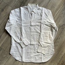 Brioni Men White Shirt Long Sleeve Size 15.5 39 