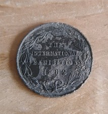 Antique 1862 International Exhibition Medal Medallion Coin Token Industry