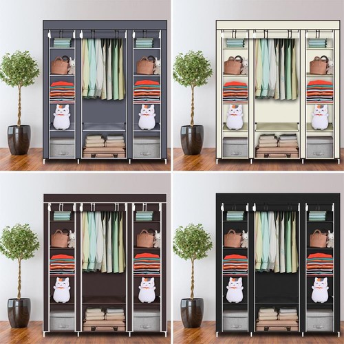 Canvas fabric wardrobe - canvas,