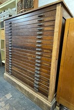 Stephenson Blake large format wood type cabinet with 20 trays