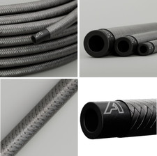 8mm STAINLESS STEEL BRAIDED FUEL LINE Petrol HOSE NITRILE RUBBER FLEXIBLE PIPE