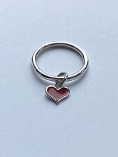 Sterling Silver 925 dangle Red