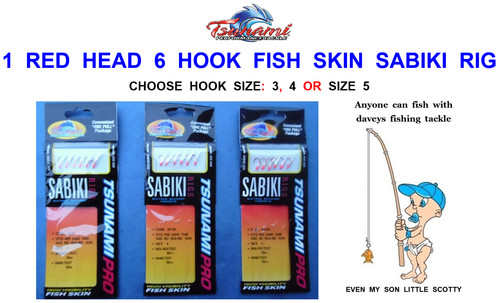 Tsunami red head - hook, fish